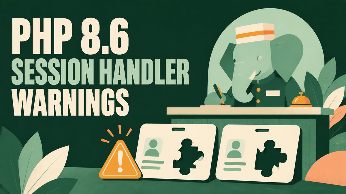 PHP 8.6 Deprecates Session Handlers Without create_sid()